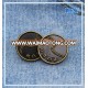 Good quality custom logo alloy jeans button