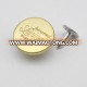 fancy engraved logo custom gold jean buttons