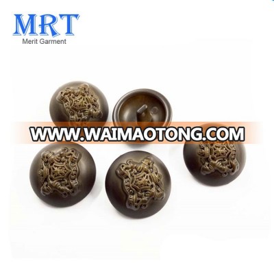 wholesale imitation leather round dome plastic button manufacturer button