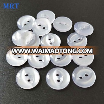 2 holes  abs pearl beads sewing white resin shirt button