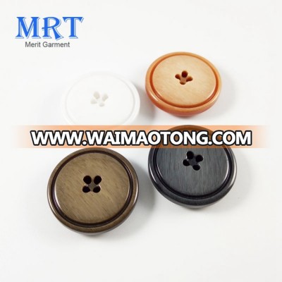 Quality-assured wholesale fashion four holes, fashion custom resin suit button