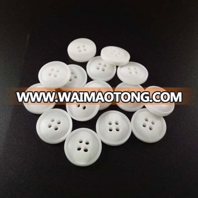 Good Reputation Custom classic 4-holes flatback white suit resin button