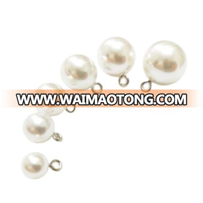 High Quality China Factory painting shank plastic 2mm half pearl button