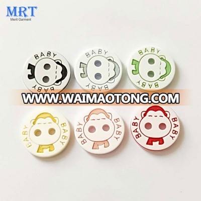 2 Hole children round resin tiny shirt buttons